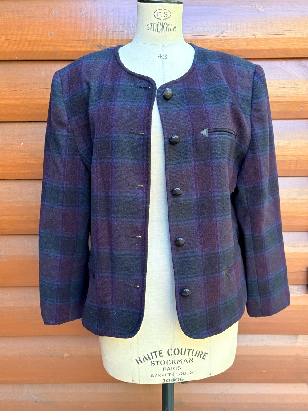 Vero Moda Wool-Blend Jacket with Removable Collar - Picture 3 of 13